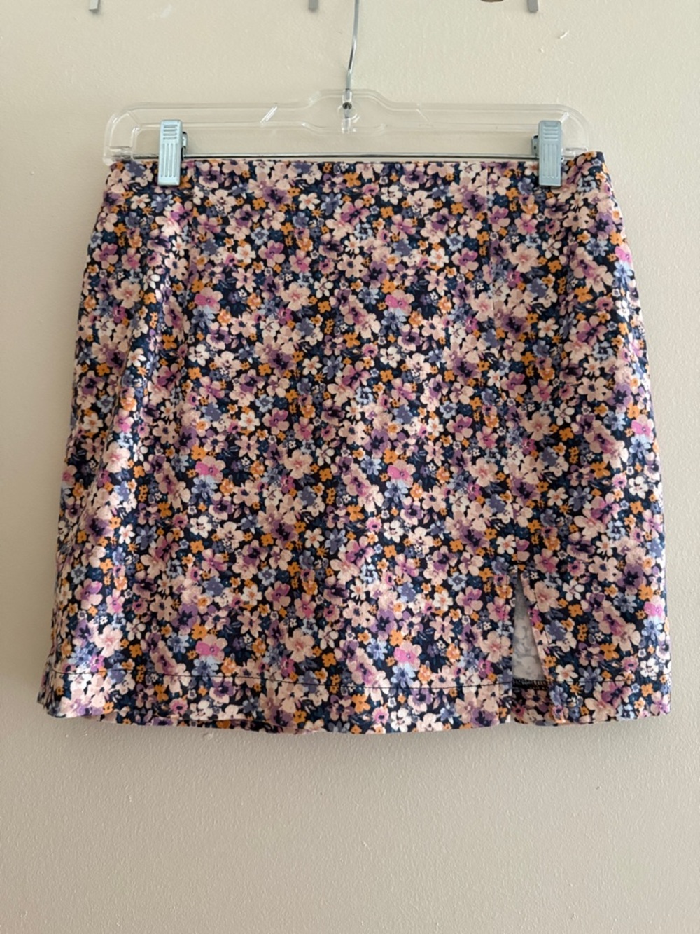 wild fable Floral Mini Skirt in Pink, Navy & Yellow